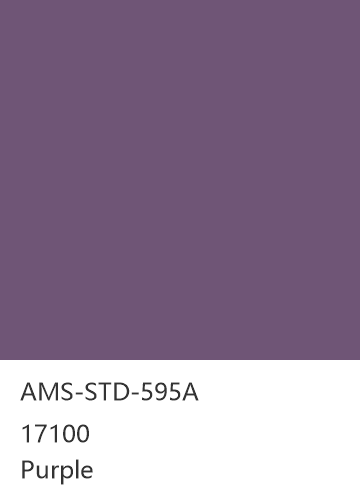 AMS-STD-595A 17100 Purple 色卡