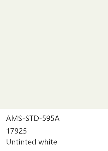 AMS-STD-595A 17925 Untinted white 色卡