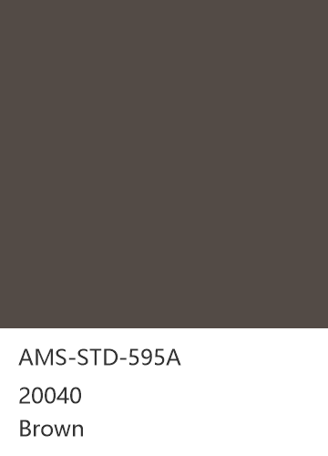 AMS-STD-595A 20040 Brown 色卡