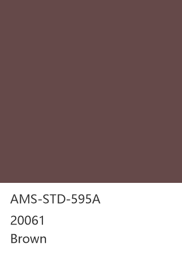 AMS-STD-595A 20061 Brown 色卡