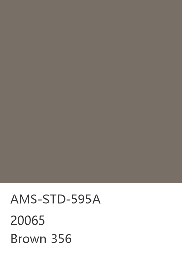 AMS-STD-595A 20065 Brown 356 色卡