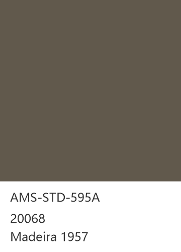 AMS-STD-595A 20068 Madeira 1957 色卡