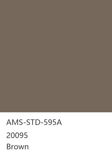 AMS-STD-595A 20095 Brown 色卡
