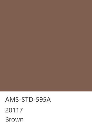 AMS-STD-595A 20117 Brown 色卡