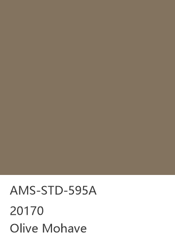 AMS-STD-595A 20170 Olive Mohave 色卡