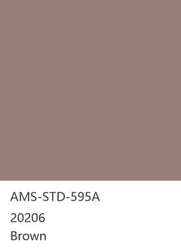 AMS-STD-595A 20206 Brown 色卡
