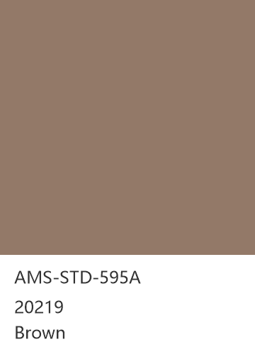 AMS-STD-595A 20219 Brown 色卡