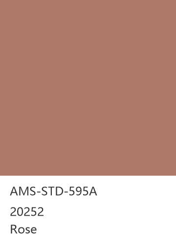 AMS-STD-595A 20252 Rose 色卡