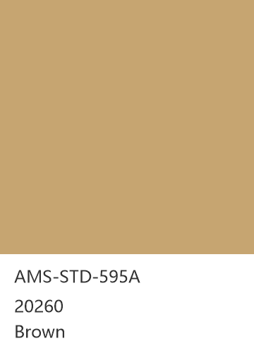 AMS-STD-595A 20260 Brown 色卡