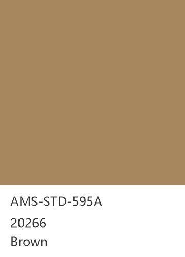 AMS-STD-595A 20266 Brown 色卡