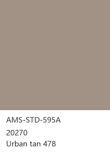 AMS-STD-595A 20270 Urban tan 478 色卡