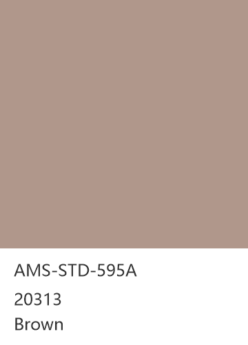 AMS-STD-595A 20313 Brown 色卡