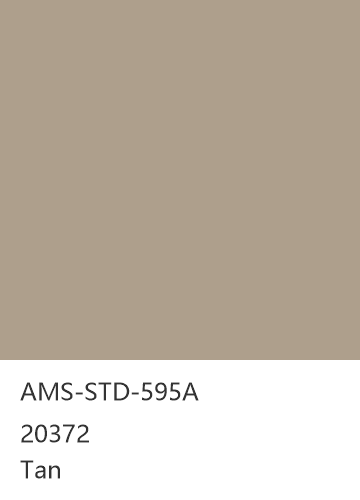 AMS-STD-595A 20372 Tan 色卡