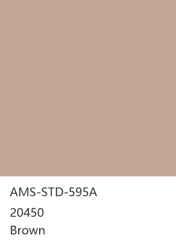 AMS-STD-595A 20450 Brown 色卡