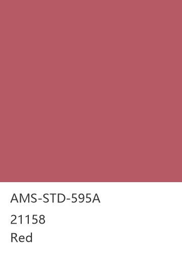 AMS-STD-595A 21158 Red 色卡