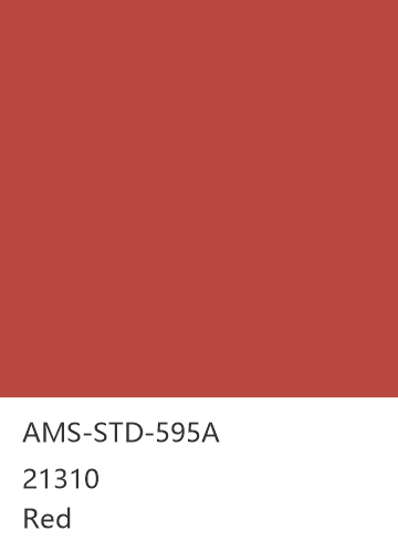 AMS-STD-595A 21310 Red 色卡