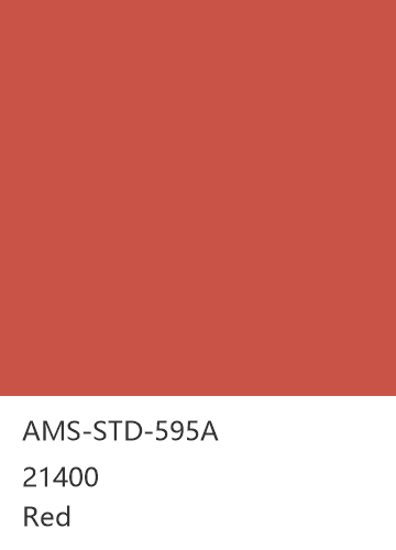 AMS-STD-595A 21400 Red 色卡