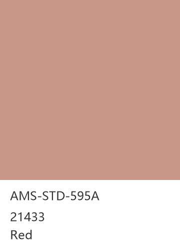 AMS-STD-595A 21433 Red 色卡