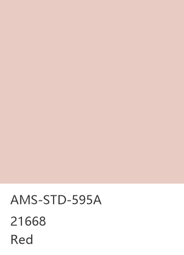 AMS-STD-595A 21668 Red 色卡