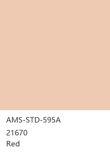 AMS-STD-595A 21670 Red 色卡