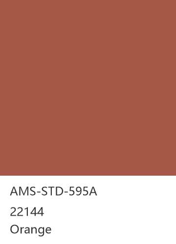 AMS-STD-595A 22144 Orange 色卡