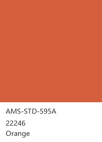 AMS-STD-595A 22246 Orange 色卡