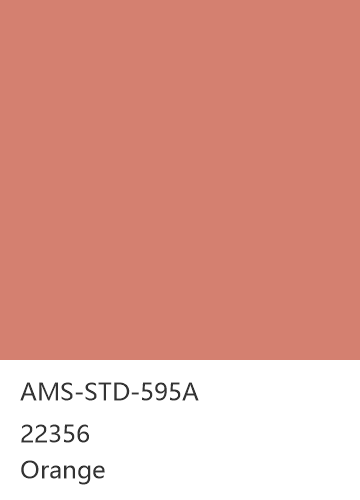 AMS-STD-595A 22356 Orange 色卡