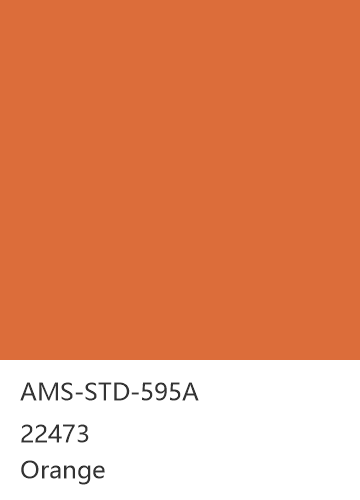 AMS-STD-595A 22473 Orange 色卡