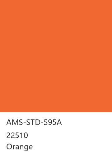 AMS-STD-595A 22510 Orange 色卡