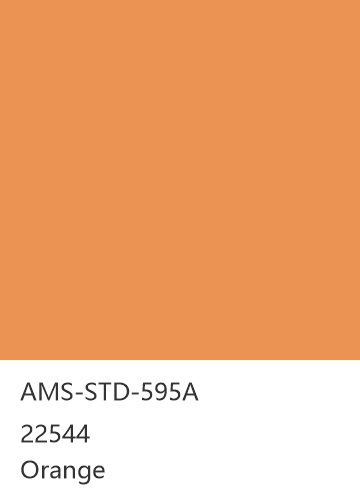 AMS-STD-595A 22544 Orange 色卡