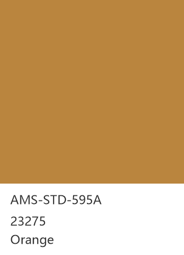 AMS-STD-595A 23275 Orange 色卡