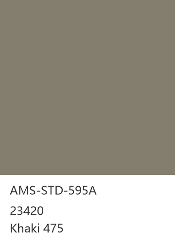 AMS-STD-595A 23420 Khaki 475 色卡