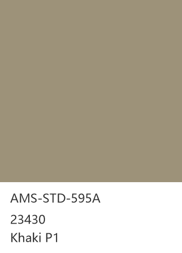 AMS-STD-595A 23430 Khaki P1 色卡