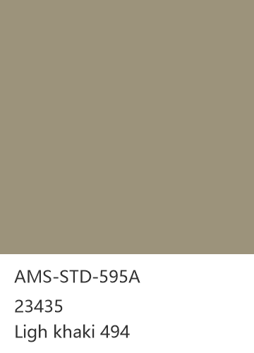 AMS-STD-595A 23435 Ligh khaki 494 色卡