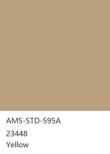 AMS-STD-595A 23448 Yellow 色卡