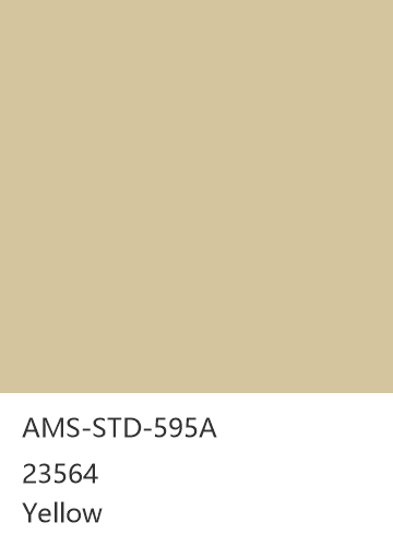 AMS-STD-595A 23564 Yellow 色卡