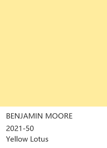 BENJAMIN MOORE 2021-50 Yellow Lotus 色卡