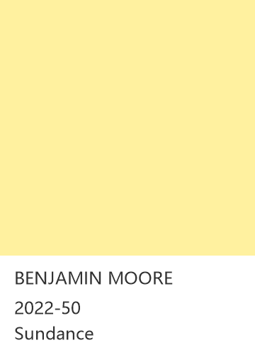 BENJAMIN MOORE 2022-50 Sundance 色卡