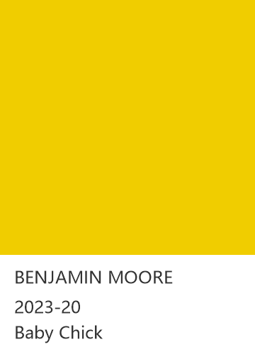 BENJAMIN MOORE 2023-20 Baby Chick 色卡