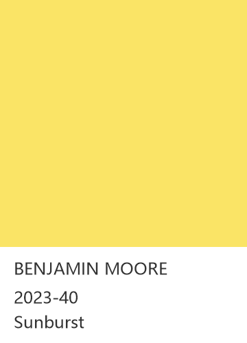 BENJAMIN MOORE 2023-40 Sunburst 色卡