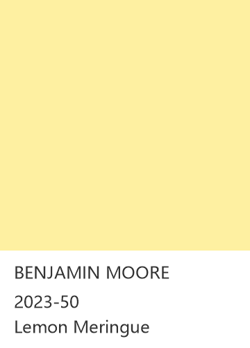 BENJAMIN MOORE 2023-50 Lemon Meringue 色卡