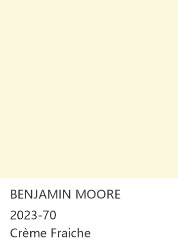 BENJAMIN MOORE 2023-70 Crème Fraiche 色卡