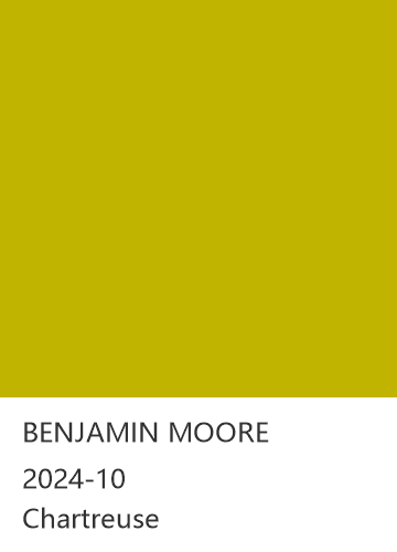 BENJAMIN MOORE 2024-10 Chartreuse 色卡
