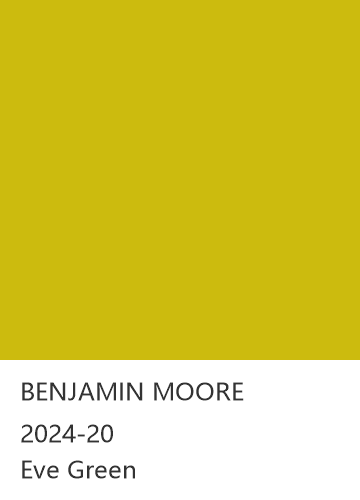 BENJAMIN MOORE 2024-20 Eve Green 色卡