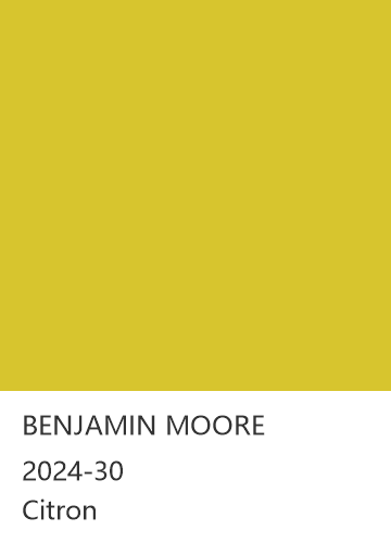 BENJAMIN MOORE 2024-30 Citron 色卡