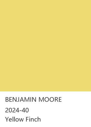 BENJAMIN MOORE 2024-40 Yellow Finch 色卡