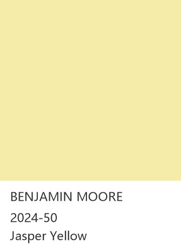 BENJAMIN MOORE 2024-50 Jasper Yellow 色卡