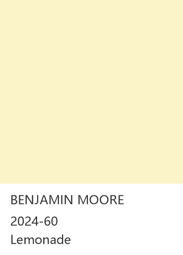 BENJAMIN MOORE 2024-60 Lemonade 色卡