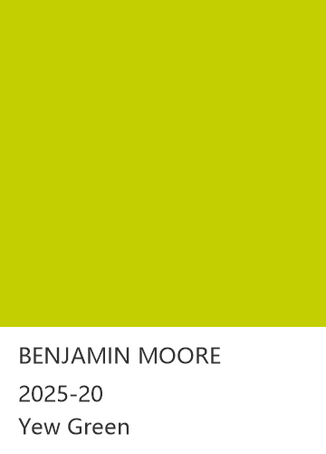 BENJAMIN MOORE 2025-20 Yew Green 色卡