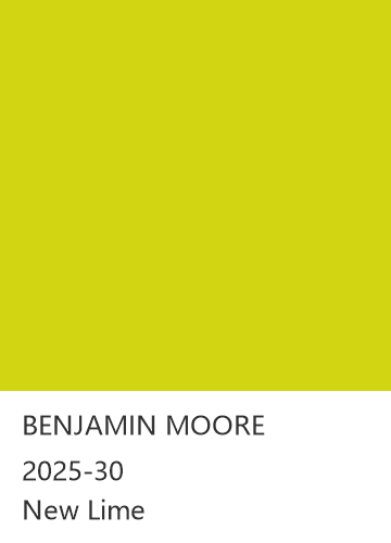 BENJAMIN MOORE 2025-30 New Lime 色卡